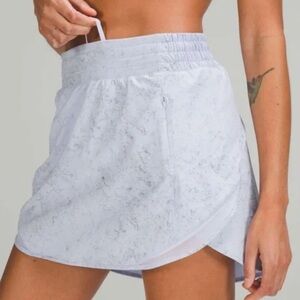 Lululemon White High-Rise Skirt